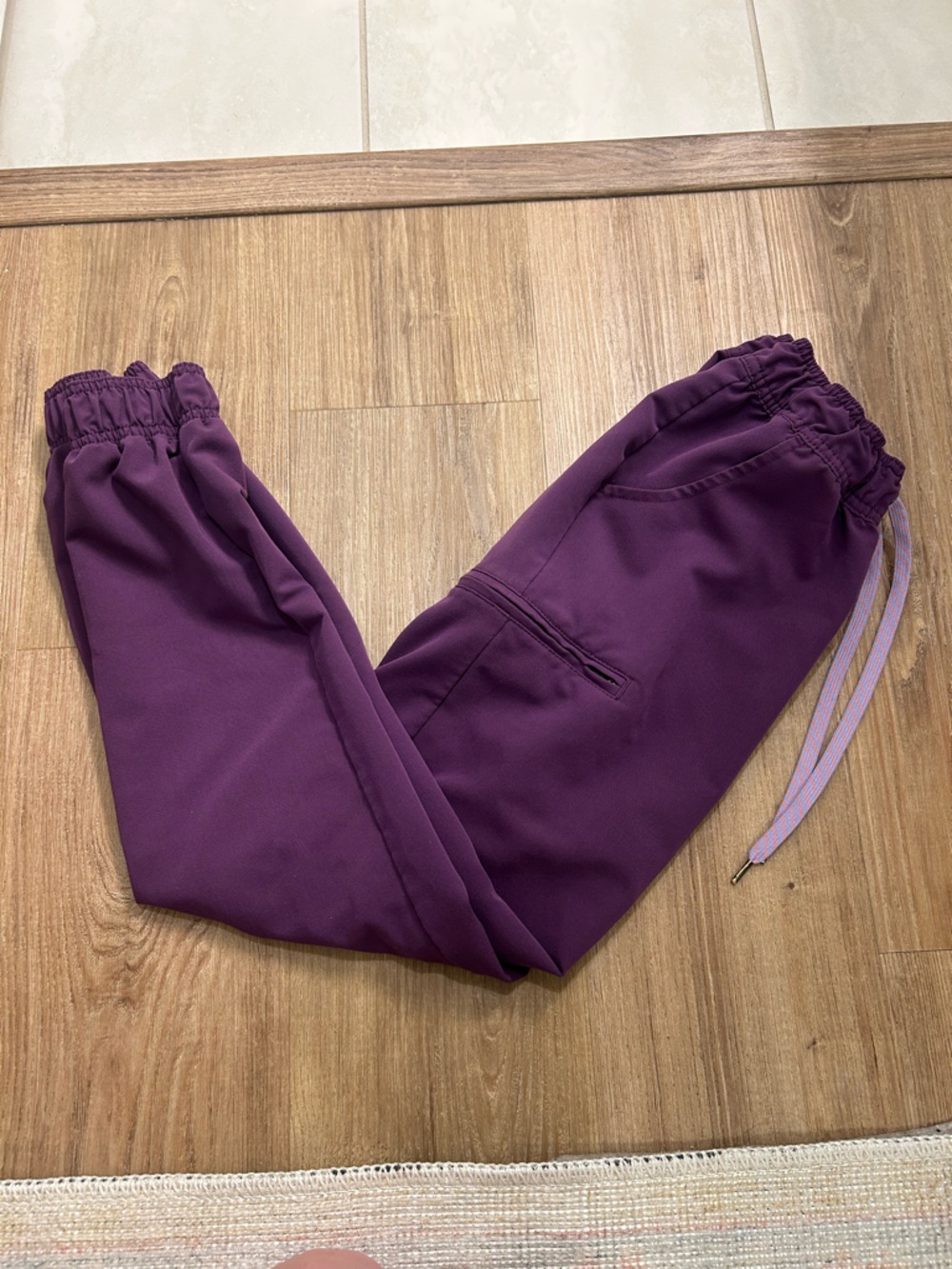 Jaanuu Dark Purple/Eggplant Jogger Scrubs